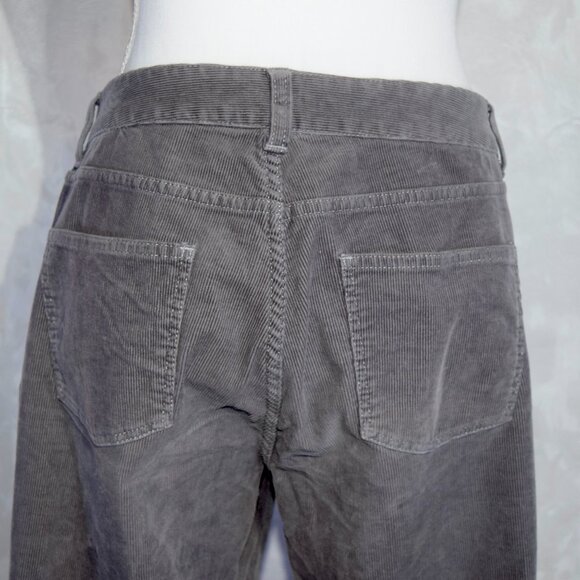 Talbots Women's Size 10P Petite Gray Curvy Fit Bootcut Corduroy Pants - Picture 4 of 6